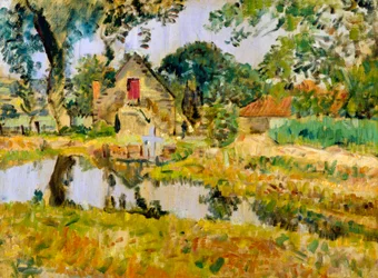 Old Mill, Fifeshire (öljy kankaalle)