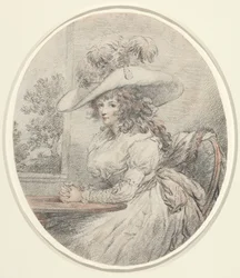 Anne Ward Morland, noin 1786 (grafiitti)