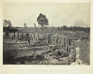Rebel Works in Front of Atlanta, GA, nro 2, 1864.