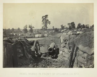 Rebel Works in Front of Atlanta, GA, No. 3, 1864.