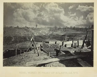 Rebel Works in Front of Atlanta, GA, No. 5, 1864.