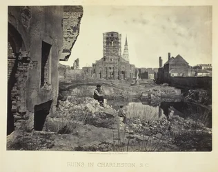Rauniot Charlestonissa, S.C.:ssä, 186566.
