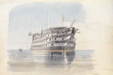 Trafalgar" Ylä-Barraccan alla, Malta, 27. maaliskuuta 1852.