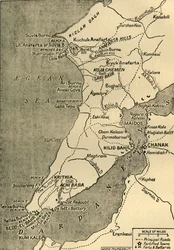 Gallipolin niemimaan kartta, 1919.