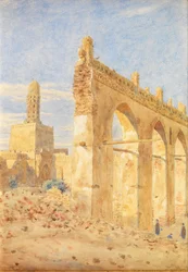 Gama al-Hakimin rauniot, Kairo (akvarelli)