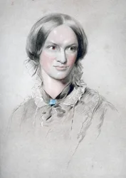 Charlotte Bronte, englantilainen kirjailija, 1850.