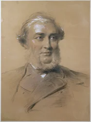 Henry Bence Jones, 1865 (hiili ja liitu paperille)