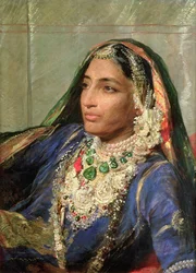 Muotokuva Rani Jindan Singhistä, In An Indian Sari