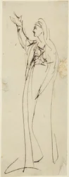 Luonnos teokseen ”Mater Dolorosa”