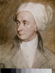 William COWPER, muotokuva 1792 (paperi, pastelli)