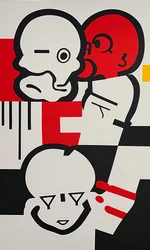 "Systems of Emotion", 2024 (Akryyli kankaalle)