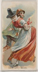 Fair Day, Wales, Holidays-sarjasta N80 Duke-tuotemerkin savukkeille, 1890, 1890.