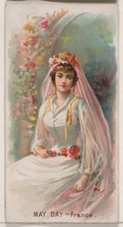 May Day, Ranska, Holidays-sarjasta N80 Duke-tuotemerkin savukkeille, 1890, 1890.