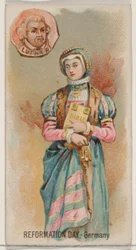 Reformation Day, Saksa, Holidays-sarjasta N80 Duke-tuotemerkin savukkeille, 1890, 1890.
