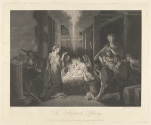 Kappelin länsiikkuna, New College Oxford: Shepherd-uhri, syntymäkohtaus