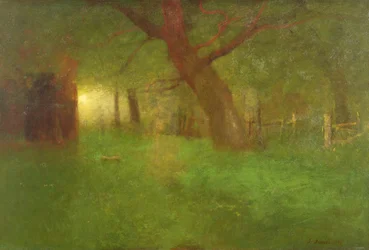 Auringonlasku Old Orchardissa