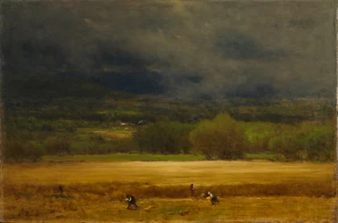 Vehnäpelto, noin 1875-77 (öljy kankaalle)