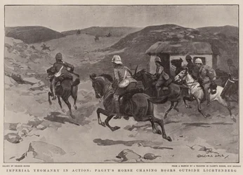 Keisarillinen Yeomanry toiminnassa, Pagetin hevonen jahtaa bureja Lichtenbergin ulkopuolella