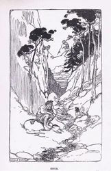 Sinis, George Allenin ja Unwinin julkaisemasta The Heroesista 1929 (värilitho)
