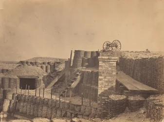 Linnoituksia lähellä Charlestonia, Etelä-Carolina, n. 1861.