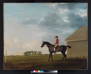 Gimcrack ja John Pratt sen selässä Newmarket Heathilla, 1765