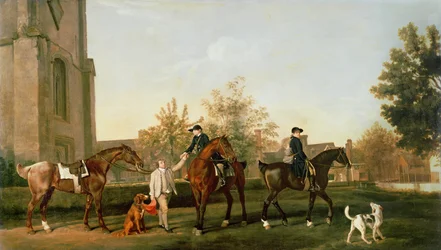 Lordi Torringtonin metsästyspalvelijat lähdössä Southillista, Bedfordshirestä, noin 1765-8
