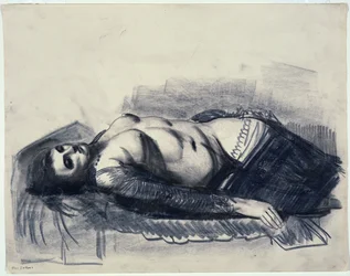 Odalisque (lyijykynä paperille)