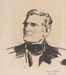 Miehen muotokuva, n. 1922 (litoliitu paperille)
