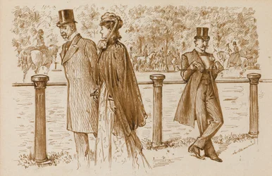 En Passant: Se on Bounderson, eikö niin? Hänen olisi pitänyt hukkua pentuna!, Punch Magazine, 23. heinäkuuta 23. 1892 (kynä ja seepiamuste paperilla)