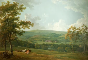 Kaukainen näkymä Towneley Halliin, n. 1777