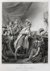 LOUIS IX, Ranskan Pyhä Ludvig (kaiverrus)