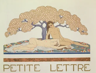 Naisakteja, kuvitus Paul Valéryn teoksesta "Les Mythes" (1871-1945), julkaistu 1923