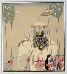 Keisarillinen kulkue (väri litho)
