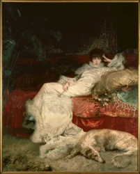 Sarah Bernhardt / Gemälde von G. Clairin