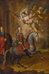 Maximilian III Joseph, Baijerin vaaliruhtinas, hevosen selässä (öljy kankaalle)