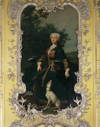 Itävallan arkkiherttuattaren Maria Amalia Josephan, Baijerin valitsijamiehen Carl Albrechtin puolison, muotokuva ...