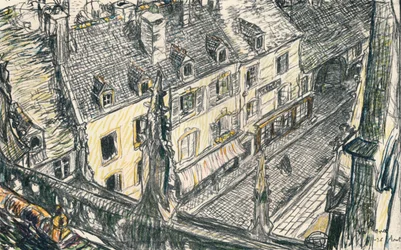 Katu Valognessa, vuodelta 1911