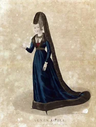 Agnes Sorel, 1700-luvun loppu (litografia)