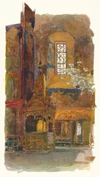 "Jaroslavin Pyhän Nikolauksen kirkon sisustus", n. 1900, 1905