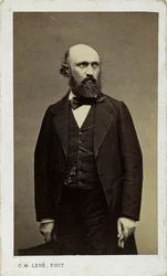 Pianisti ja säveltäjä Louis Lacomben muotokuva 1818-1884.