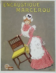Mainos puuvahalle "Encaustic Marcerou"
