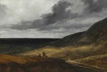 Maisema Pariisin lähellä, noin 1840 (öljy kankaalle)