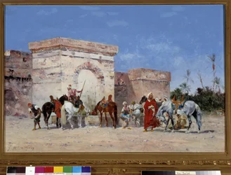 Untitled Tauko on keidas erämaassa. Georges Washingtonin maalaus (1827-1910) Pakollinen maininta: Collection Foundation terveisin de Provence, Marseille