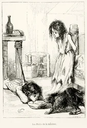 Säälittävät lapset, kuvitus "L"Annee Illustreesta, 1868