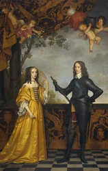 Kaksoismuotokuva William II:sta (1626-1650), Orangen prinssistä ja hänen vaimostaan Mary Stuartista (1631-1660).