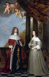 Muotokuva Brandenburgin valitsijamies Friedrich Wilhelmistä ja hänen vaimostaan Louise Henriettesta, Oranja-Nassaun kreivittärestä.