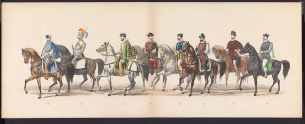 Leidenin opiskelijoiden naamiaiset, 1870 (levy 13) Leidenin opiskelijakunnan jäsenten pukukulkue 7. kesäkuuta 1870 Leidsche Hoogeschool -koulun 295-vuotisjuhlan kunniaksi, ja se kuvaa vierailua Leideniin