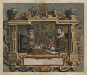 Atlas tai Kosmografisia mietteitä maailman luomisesta ja Iceluyn hahmosta. Aloitti latinaksi hyvin oppinut Gerard Mercator, ja Jodocus Hondius viimeisteli sen.