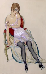 Lady alusasuissa