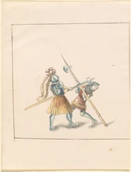 Freydal, The Book of Jousts and Tournament of Emperor Maximilian I: Combats on Foot (Jousts) (Nide III): Levy 142
